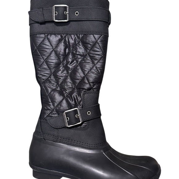 NWOT Sperry Women's Saltwater Buckle Nylon Quilted Winter Boots 6.5 - Picture 2 of 7